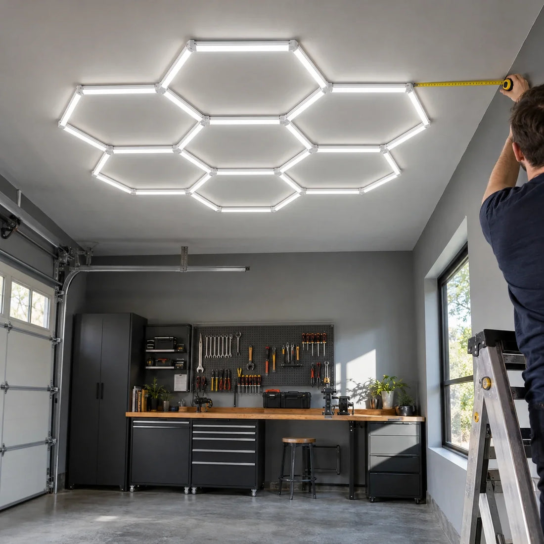 Dimensions d'un kit LED hexagonal : est-ce que ça rentre à mon plafond ?