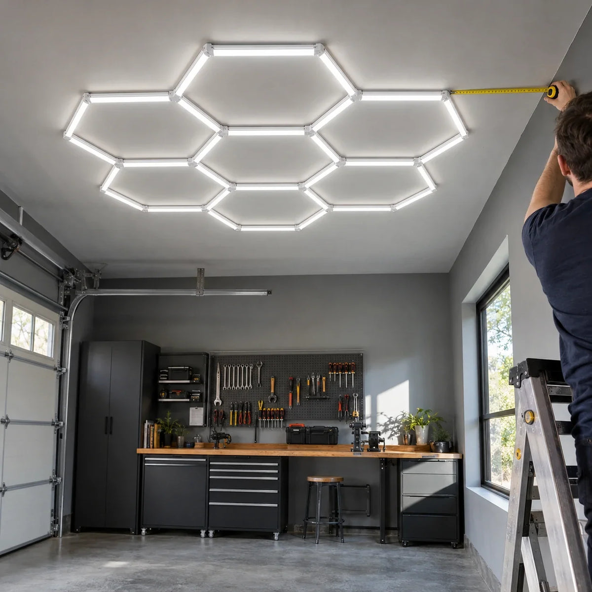 Dimensions d'un kit LED hexagonal : est-ce que ça rentre à mon plafond ?