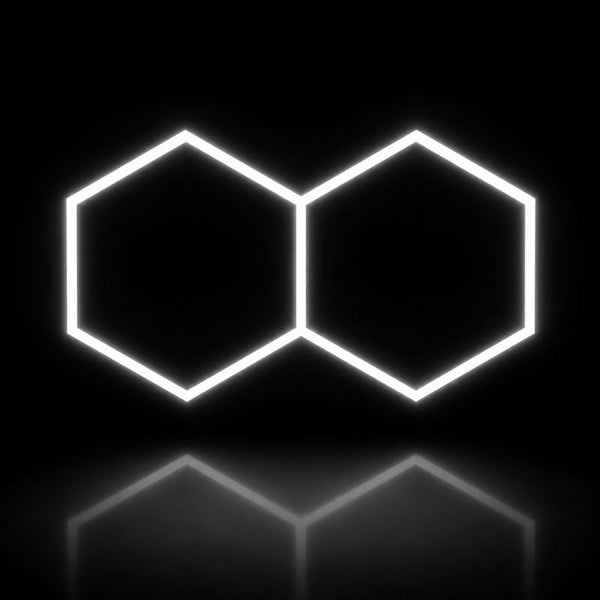Hexeli™ LED Ceiling Lighting 2 Hexagons - 1.70 × 0.90 m - 72W - 6500K