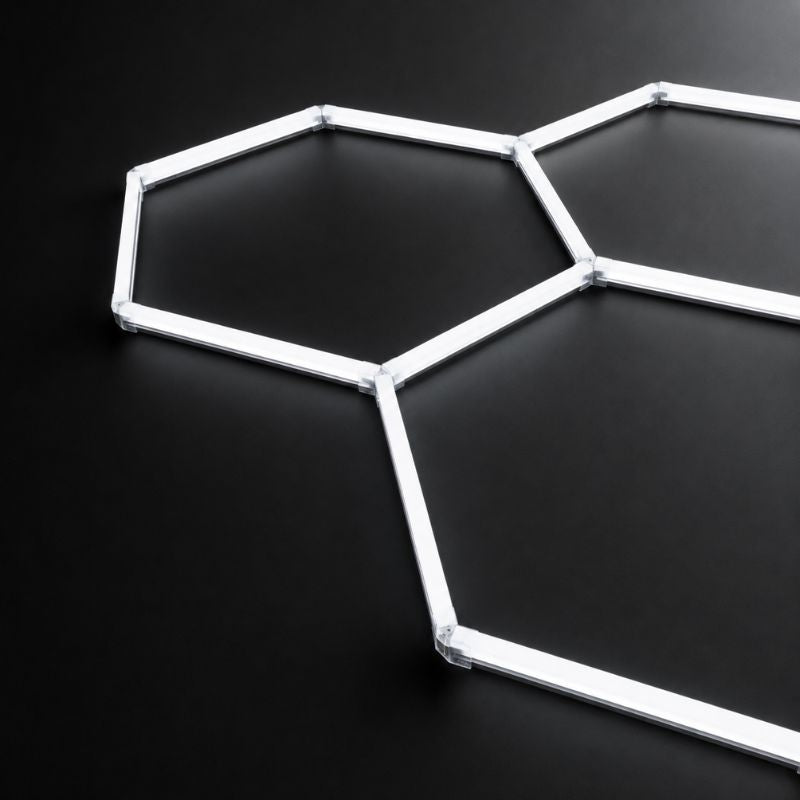 Éclairage LED 5 Hexagones  RGBW - 2,30 m x 1,68 m