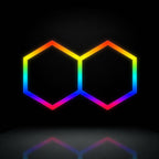 2 Hexagon RGBW LED Lighting - 1.68m x 0.93m