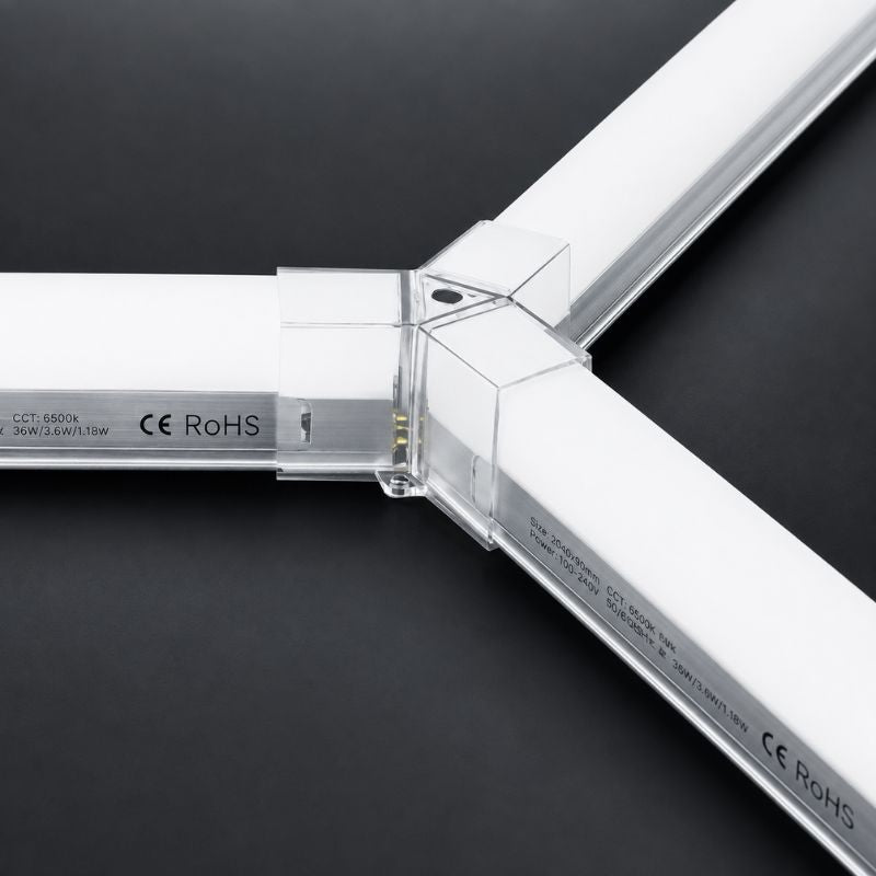 Éclairage LED 2 Hexagones RGBW - 1,68 m x 0,93 m