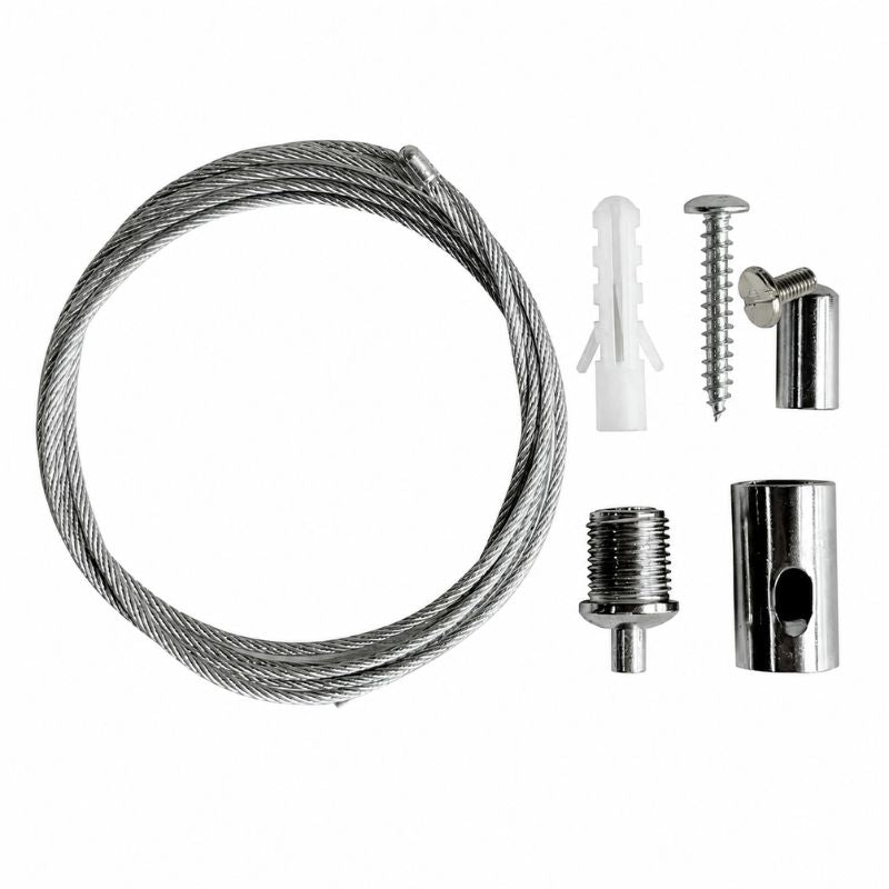 Kit 15 Câbles de Suspension Réglable en acier Inoxydable 1 m