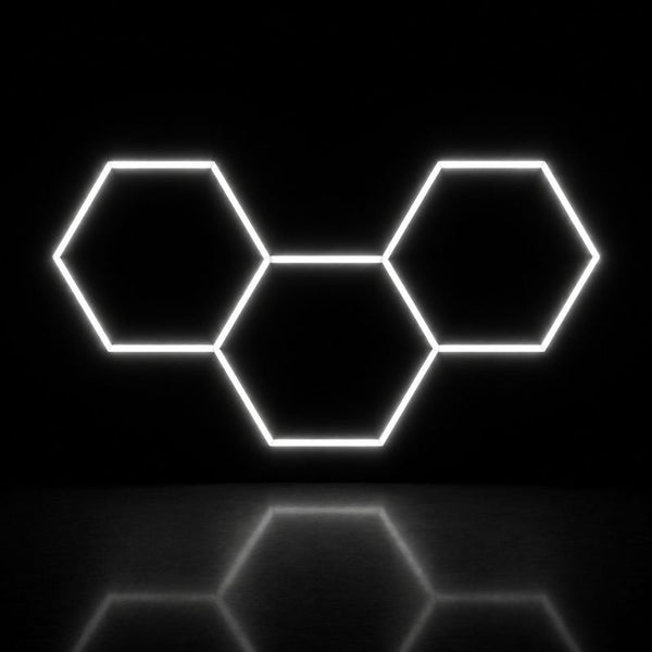 Hexeli™ 3-Hexagon LED Ceiling Light - 130W - 6500K - 3 Possible Configurations