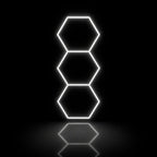 LED Hexagonal 3 modules 0,90 x 2,50 m blanc 6500K - garage atelier