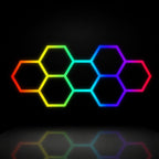 LED Lighting 7 RGBW Hexagons - 3.67 m x 1.68 m