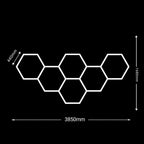 Hexeli™ 6 Hexagon LED Ceiling Light – 3.85 × 1.68 m – 6500K
