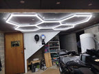 Hexeli™ 5-Hexagon LED Ceiling Light - 2.40 × 1.70 m - 215W - Dimmable or 3 Colors