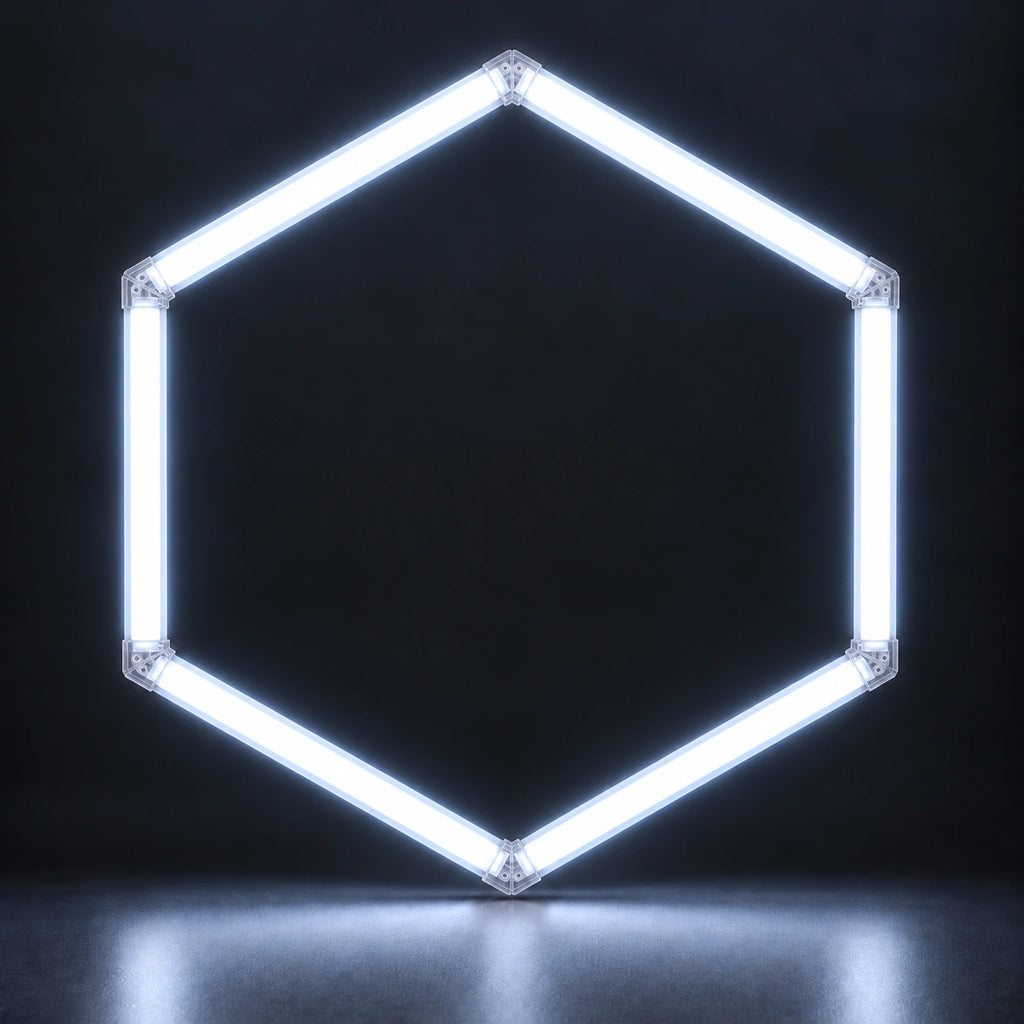 Lampe de plafond led blanc 1 hexagone nid d’abeille - 36W