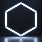 Lampe de plafond led blanc 1 hexagone nid d’abeille - 36W