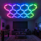 Éclairage LED 11 Hexagones RGB - 3,36 m x 2,30 m