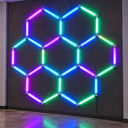 RGB LED Hexagon Light – 7 Hexagons Rosette – 2.55 × 2.44 m