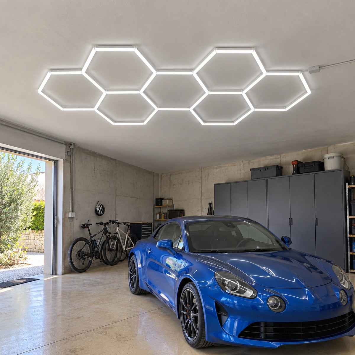 Mise en situation illustrative — Hexeli 7-hexagones-385x165 — garage-01.