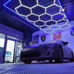 Hexeli™ 14-Hexagon LED Ceiling Light - 2.40m x 4.80m – 550W 6500K White – Frame Optional